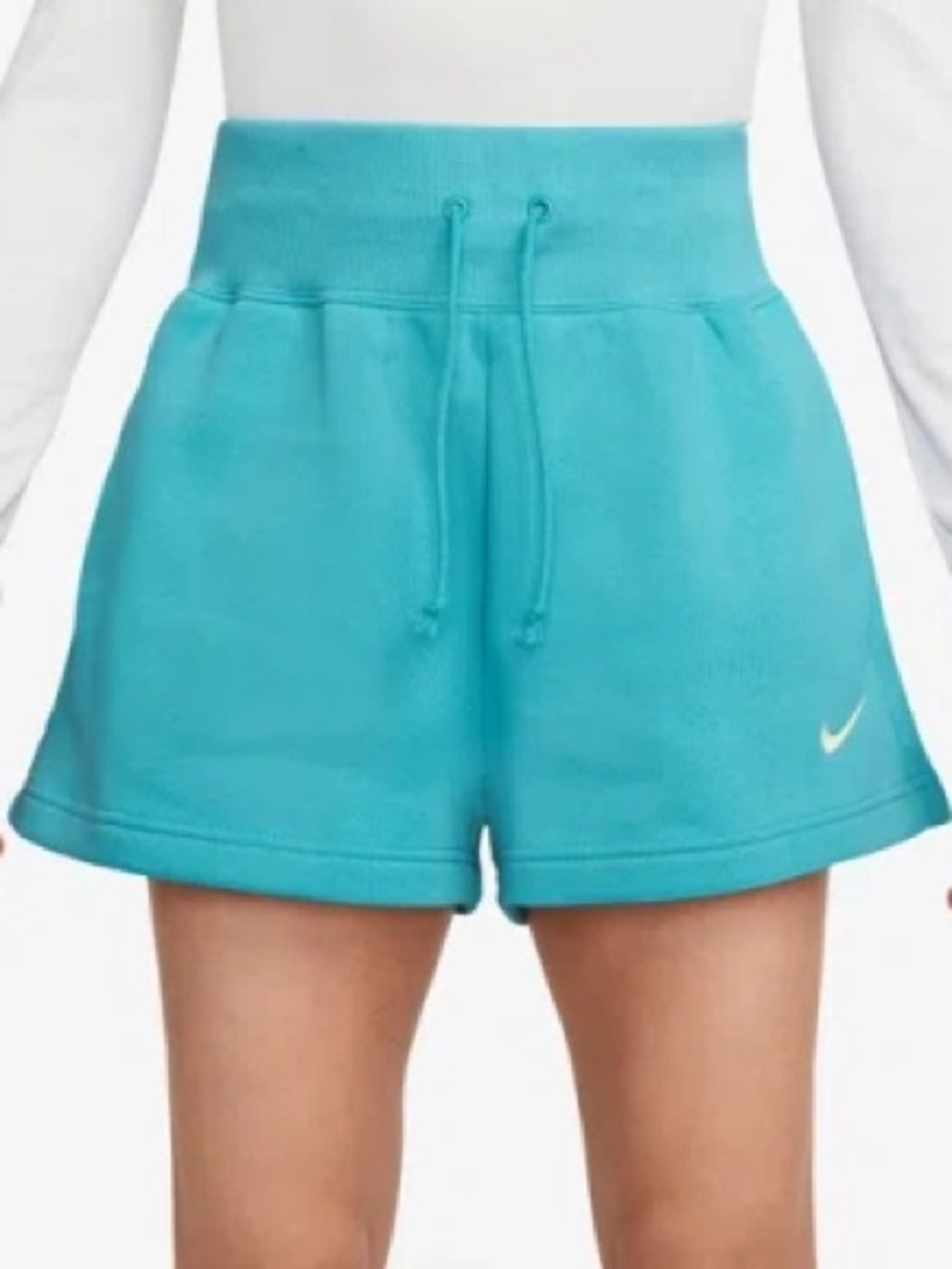 Nike Women’s Sportswear Phoenix Fleece HR Shorts L Vibrant Teal